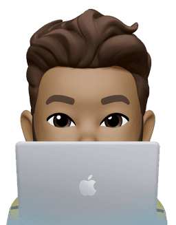 Person behind computer